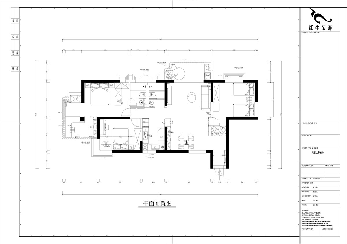 孟宪涛｜龙园北路80号1-2706-130㎡-现代简约风格｜4室2厅2卫｜老房装修｜定制家｜全包16万｜00_02平面布置图